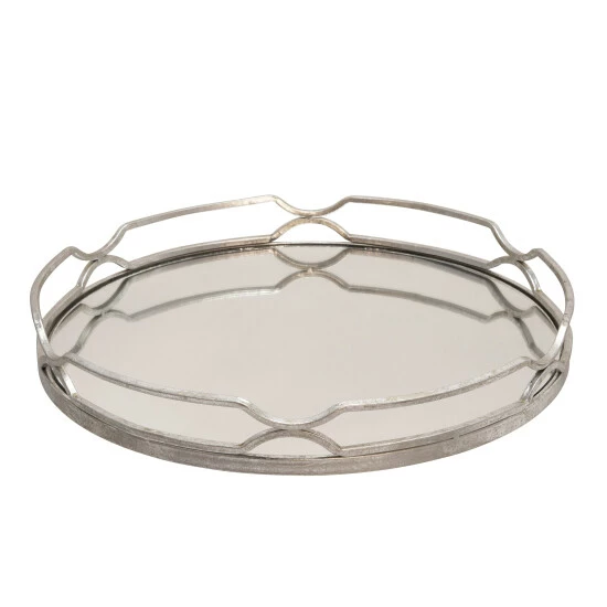 Coupon โ Sagebrook Home Set Of 2 Metal 18, 16" Round Trays, Silver Leaf 3.0"H - 18.0" X 18.0" X 3.0" ๐ 5 Coupon โ Sagebrook Home Set Of 2 Metal 18, 16" Round Trays, Silver Leaf 3.0"H - 18.0" X 18.0" X 3.0" ๐ - Image 3