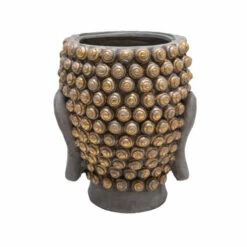 Discount ⭐ Sagebrook Home Resin Buddha Head Flower Pot, Gray, Gold 16.75"H - 14.25" X 14.0" X 16.75" 🔥 -Sagebrook Home Online Shop unnamed file 5533
