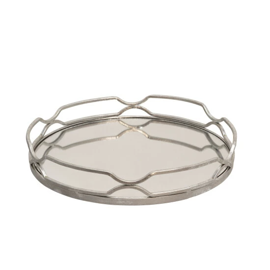 Coupon โ Sagebrook Home Set Of 2 Metal 18, 16" Round Trays, Silver Leaf 3.0"H - 18.0" X 18.0" X 3.0" ๐ 6 Coupon โ Sagebrook Home Set Of 2 Metal 18, 16" Round Trays, Silver Leaf 3.0"H - 18.0" X 18.0" X 3.0" ๐ - Image 4