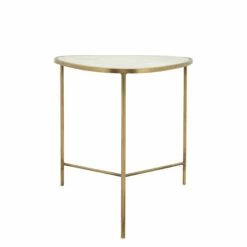 New ⌛ Sagebrook Home Metal, Set Of 2 18, 20" Side Tables, White, Gld 20.0"H - 20.0" X 20.0" X 20.0" ✔️ -Sagebrook Home Online Shop unnamed file 5559