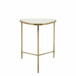 New ⌛ Sagebrook Home Metal, Set Of 2 18, 20" Side Tables, White, Gld 20.0"H - 20.0" X 20.0" X 20.0" ✔️ -Sagebrook Home Online Shop unnamed file 5560