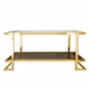 Buy ✨ Sagebrook Home Metal, Marble Glass Console Table, Gold, White 31.0"H - 55.0" X 14.0" X 31.0" 💯