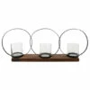 Flash Sale 🥰 Sagebrook Home 28" 3-candle Holders, Brown 10.0"H - 28.0" X 5.0" X 10.0" 💯