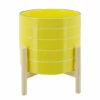 New 𧨠Sagebrook Home 10" Striped Planter With Wood Stand, Yellow 11"H - 10.0" X 10.0" X 11.0" π 1 New 𧨠Sagebrook Home 10" Striped Planter With Wood Stand, Yellow 11"H - 10.0" X 10.0" X 11.0" π -Sagebrook Home Online Shop unnamed file 5598