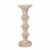 Promo 👍 Sagebrook Home Wooden 14" Antique Style Candle Holder 14"H - 6.0" X 6.0" X 14.0" 🌟