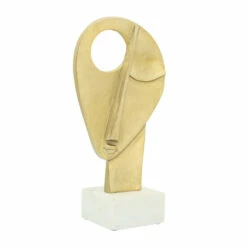 Wholesale 🌟 Sagebrook Home Metal 14"h Face Silhouette, Gold 14"H - 7.0" X 4.0" X 14.0" 🔥