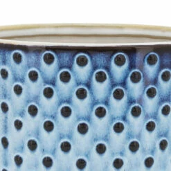 Best Pirce 😀 Sagebrook Home Ceramic 6" Dotted Planter With Saucer, Blue 6"H - 6.0" X 6.0" X 6.0" ⭐ -Sagebrook Home Online Shop unnamed file 563