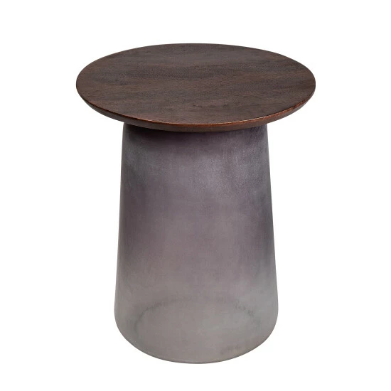 Discount ๐ Sagebrook Home Wooden Top, 22"h Side Table, Gls Base, Purple 22.0"H - 18.0" X 18.0" X 22.0" ๐งจ 4 Discount ๐ Sagebrook Home Wooden Top, 22"h Side Table, Gls Base, Purple 22.0"H - 18.0" X 18.0" X 22.0" ๐งจ - Image 2