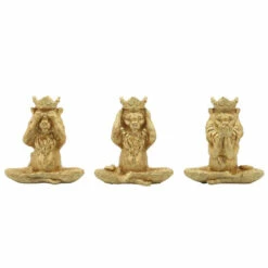 Top 10 โ๏ธ Sagebrook Home Resin, Set Of 3 6", Yoga Lion Set, Gold 6"H - 5.0" X 3.0" X 6.0" โค๏ธ