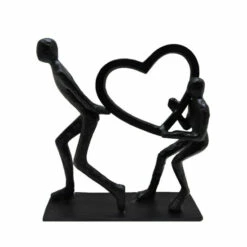 Cheapest ❤️ Sagebrook Home Metal 10"h Heart Couple, Black 10.0"H - 9.0" X 2.5" X 10.0" 🛒