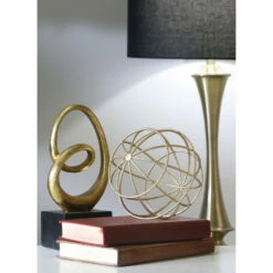 Promo ❤️ Sagebrook Home Metal 6" Decorative Orb, Gold 6.1"H - 6.3" X 6.3" X 6.1" ✨