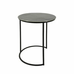 New 👏 Sagebrook Home Metal, Set Of 2 22, 24" Round Side Tables, White, Black 32.0"H - 21.0" X 21.0" X 32.0" 🌟 -Sagebrook Home Online Shop unnamed file 5664