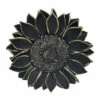 Top 10 👍 Sagebrook Home Resin 7" Sunflower Wall Accent, Black 1.5"H ⌛