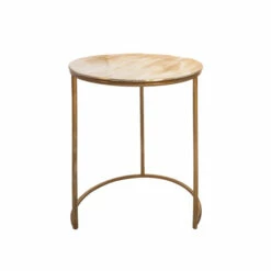 Best deal 👍 Sagebrook Home Set Of 2 Metal Side Tables, Cream 24.0"H - 18.0" X 18.0" X 24.0" ✔️ -Sagebrook Home Online Shop unnamed file 5702