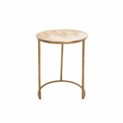 Best deal 👍 Sagebrook Home Set Of 2 Metal Side Tables, Cream 24.0"H - 18.0" X 18.0" X 24.0" ✔️ -Sagebrook Home Online Shop unnamed file 5703