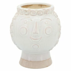Budget 🎁 Sagebrook Home 6" Grandma Face Planter, Ivory 7"H - 6.0" X 6.0" X 7.0" 🤩 -Sagebrook Home Online Shop unnamed file 5765