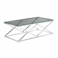 Top 10 🎁 Sagebrook Home Silver, Glass Diamond Cocktail Table, 15.75"H - 47.25" X 23.6" X 15.75" 🤩