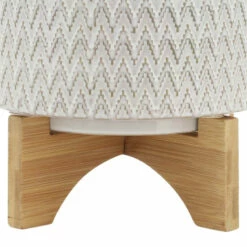 Cheap ⭐ Sagebrook Home Ceramics 8" Planter With Wooden Stand 9.0"H - 8.5" X 8.5" X 9.0" 😉 -Sagebrook Home Online Shop unnamed file 5794