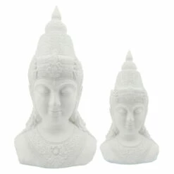 Promo 🥰 Sagebrook Home Resin, 28"h Buddha Head, White 28.1"H 🌟 -Sagebrook Home Online Shop unnamed file 5803