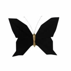 Coupon ❤️ Sagebrook Home Resin 10" W Origami Butterfly Wall Decor, Black 8"H 😉
