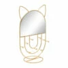 Brand new ✔️ Sagebrook Home Metal 12" Cat W/ Mirror Rack, Gold 🥰