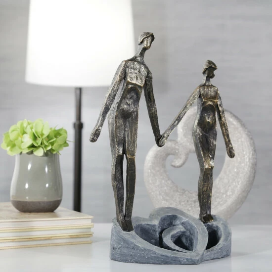 Best Sale 🥰 Sagebrook Home Polyresin 13" Couple Holding Hands, Bronze 13"H - 10.0" X 5.0" X 13.0" 🔥 3 Best Sale 🥰 Sagebrook Home Polyresin 13" Couple Holding Hands, Bronze 13"H - 10.0" X 5.0" X 13.0" 🔥