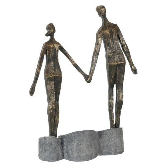 Best Sale 🥰 Sagebrook Home Polyresin 13" Couple Holding Hands, Bronze 13"H - 10.0" X 5.0" X 13.0" 🔥 6 Best Sale 🥰 Sagebrook Home Polyresin 13" Couple Holding Hands, Bronze 13"H - 10.0" X 5.0" X 13.0" 🔥 - Image 4