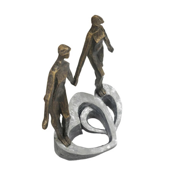 Best Sale 🥰 Sagebrook Home Polyresin 13" Couple Holding Hands, Bronze 13"H - 10.0" X 5.0" X 13.0" 🔥 7 Best Sale 🥰 Sagebrook Home Polyresin 13" Couple Holding Hands, Bronze 13"H - 10.0" X 5.0" X 13.0" 🔥 - Image 5