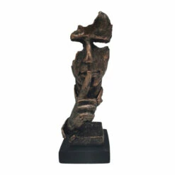 Discount 🎉 Sagebrook Home Resin, 13" Silence Man, Bronze 13.0"H - 6.0" X 5.0" X 13.0" 😉 -Sagebrook Home Online Shop unnamed file 5880