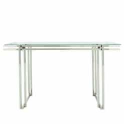 Best reviews of 🎉 Sagebrook Home Stainless Steel Console Table, Silver 31.0"H - 47.0" X 16.0" X 31.0" 🛒
