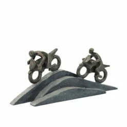 Discount 🎁 Sagebrook Home Resin, 15" Motorbike Race, Bronze 6.0"H - 15.0" X 3.0" X 6.0" 😉 -Sagebrook Home Online Shop unnamed file 5888