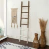 Buy 🥰 Sagebrook Home Wooden , Decorative 76" Ladder, 2-tone White 76"H - 19.0" X 2.0" X 76.0" ⭐