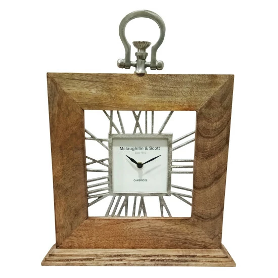 Discount βοΈ Sagebrook Home 13x16" Mango Wood Table Clock, Natural 16"H - 13.0" X 3.5" X 16.0" π 3 Discount βοΈ Sagebrook Home 13x16" Mango Wood Table Clock, Natural 16"H - 13.0" X 3.5" X 16.0" π