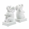 Cheap 🔥 Sagebrook Home Cer, Set Of 2 7" Elephant Bookends, White 6.574803"H - 6.69" X 3.82" X 6.57" 💯 -Sagebrook Home Online Shop unnamed file 5918