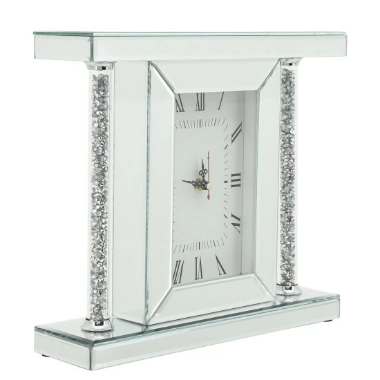 Cheapest โ Sagebrook Home Mirrored & Glitter Table Clock, 7.75" 11"H - 12.0" X 3.25" X 11.0" ๐ 4 Cheapest โ Sagebrook Home Mirrored & Glitter Table Clock, 7.75" 11"H - 12.0" X 3.25" X 11.0" ๐ - Image 2