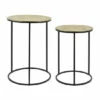Outlet 🥰 Sagebrook Home Set Of 2 Metal 20, 23" Round Side Table, Gold, Blk 23.0"H - 16.0" X 16.0" X 23.0" 🧨