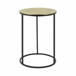 Outlet 🥰 Sagebrook Home Set Of 2 Metal 20, 23" Round Side Table, Gold, Blk 23.0"H - 16.0" X 16.0" X 23.0" 🧨 -Sagebrook Home Online Shop unnamed file 5931