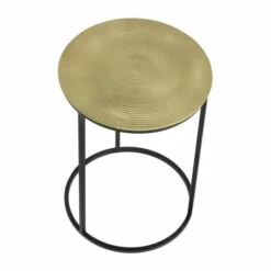 Outlet 🥰 Sagebrook Home Set Of 2 Metal 20, 23" Round Side Table, Gold, Blk 23.0"H - 16.0" X 16.0" X 23.0" 🧨 -Sagebrook Home Online Shop unnamed file 5932