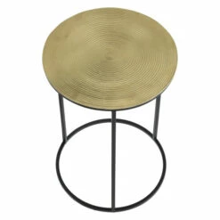 Outlet 🥰 Sagebrook Home Set Of 2 Metal 20, 23" Round Side Table, Gold, Blk 23.0"H - 16.0" X 16.0" X 23.0" 🧨 -Sagebrook Home Online Shop unnamed file 5933