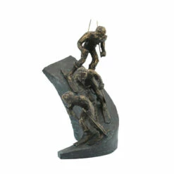 Brand new 😍 Sagebrook Home Resin, 8"h Ski-race, Bronze 8"H - 9.0" X 5.0" X 8.0" 🧨 -Sagebrook Home Online Shop unnamed file 5956