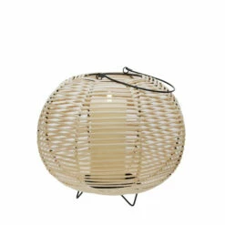 Best Pirce 🛒 Sagebrook Home Round Wicker, Iron Lantern, Natural 11.0"H - 13.0" X 12.0" X 11.0" 🌟 -Sagebrook Home Online Shop unnamed file 5961