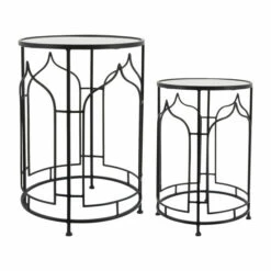 Top 10 ๐ Sagebrook Home Metal, Set Of 2 21, 23"h Side Tables, Black 23.0"H - 16.0" X 16.0" X 23.0" โญ