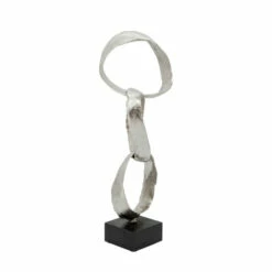 Promo ⭐ Sagebrook Home 20"h Stacking Rings, Silver 20.0"H - 6.0" X 7.0" X 20.0" 😀