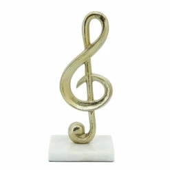 Promo 🌟 Sagebrook Home Metal 9" G-clef Accent, Gold 9.0"H - 4.0" X 4.0" X 9.0" ⌛