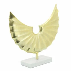 Discount 🧨 Sagebrook Home Metal, 16" Tribal Shell On Stand, Gold 16.0"H - 16.0" X 4.0" X 16.0" ❤️ -Sagebrook Home Online Shop unnamed file 6023