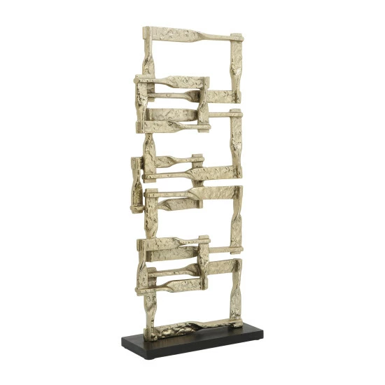 New โ Sagebrook Home Metal, 27"h Stacking Squares, Gold 17.0"H - 10.0" X 4.0" X 17.0" ๐ฅ 3 New โ Sagebrook Home Metal, 27"h Stacking Squares, Gold 17.0"H - 10.0" X 4.0" X 17.0" ๐ฅ