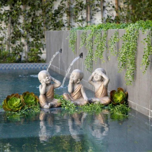 Top 10 ✨ Sagebrook Home Polyresin 12" No Hear Baby Monk, Gray, Gold 12"H 🔔 -Sagebrook Home Online Shop unnamed file 6062