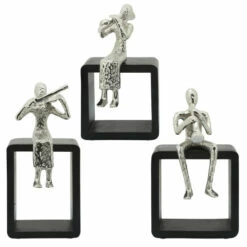 Brand new 💯 Sagebrook Home Metal, 11"h Flutist, Silver 11.0"H - 6.0" X 4.0" X 11.0" 👍 -Sagebrook Home Online Shop unnamed file 6081