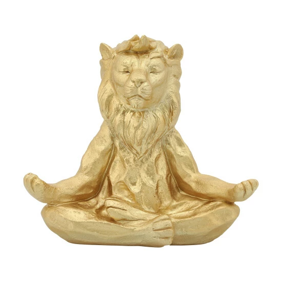 Flash Sale ๐ฏ Sagebrook Home Resin 7" Yoga Lion, Gold 7"H - 7.0" X 4.0" X 7.0" ๐ 4 Flash Sale ๐ฏ Sagebrook Home Resin 7" Yoga Lion, Gold 7"H - 7.0" X 4.0" X 7.0" ๐ - Image 2