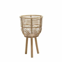Outlet 🛒 Sagebrook Home Set Of 2 Wicker Planters 10, 12", Natural 22"H - 12.0" X 12.0" X 22.0" ✔️ -Sagebrook Home Online Shop unnamed file 61